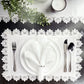 12 Pieces White Napkins Hemstitched Cocktail Napkin For Party Wedding Table Cloth Linen Napkins Fabric Cotton Dinner Napkin