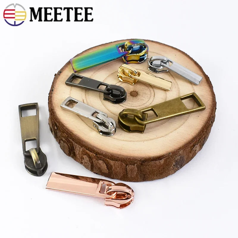 20 Stk. Meetee Reißverschluss-Schieber für 3# 5# Nylon-Reißverschlüsse Daunenjacke Reißverschlusskopf Taschenbekleidung Reißverschluss-Reparatur-Kits DIY Nähzubehör