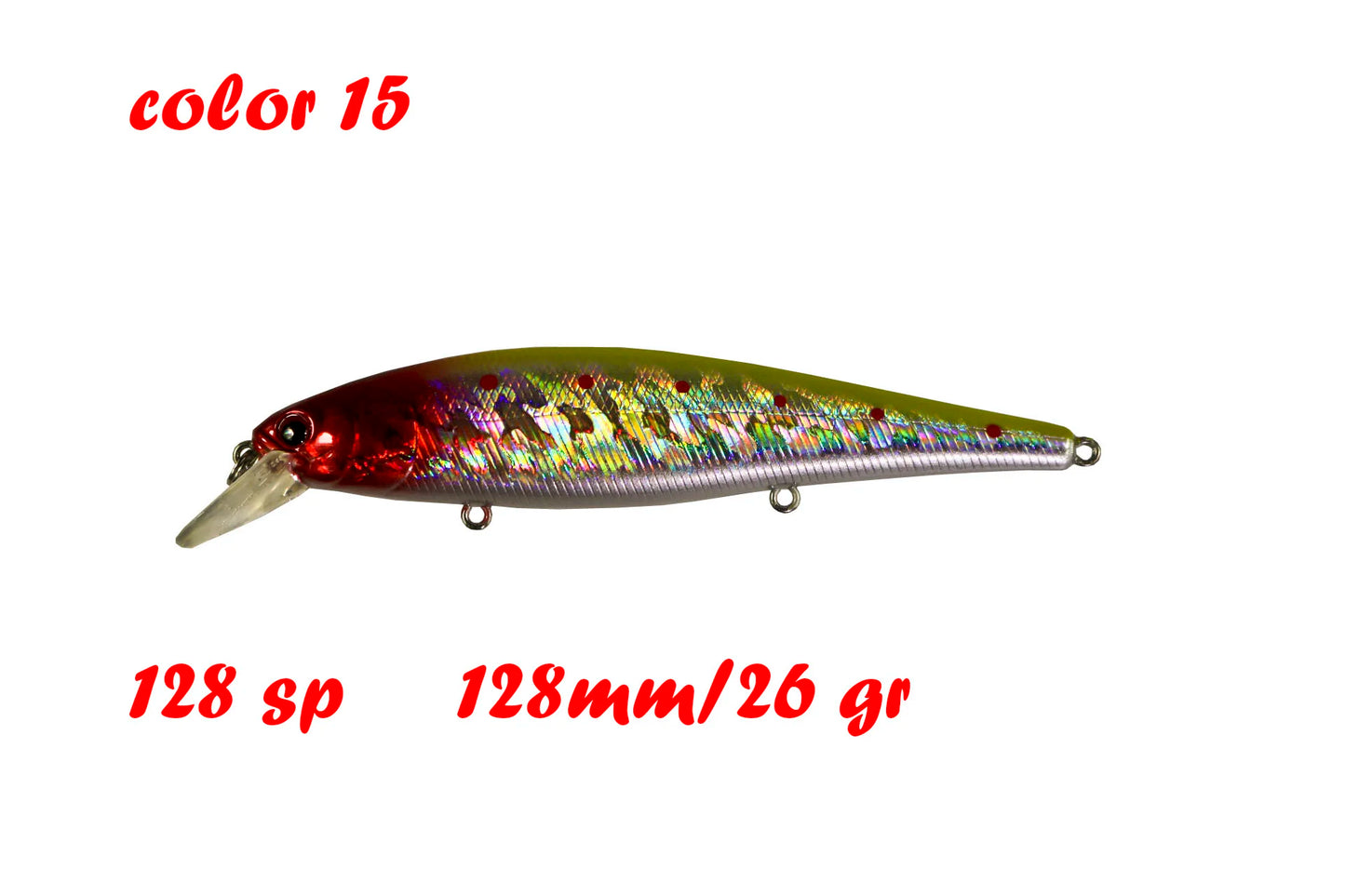 BassLegend Fishing Artificial Bait Suspending Minnow Shallow Wobbler Jerkbait Shad Bass Pike Lure 128 SP 78 F 65 SP
