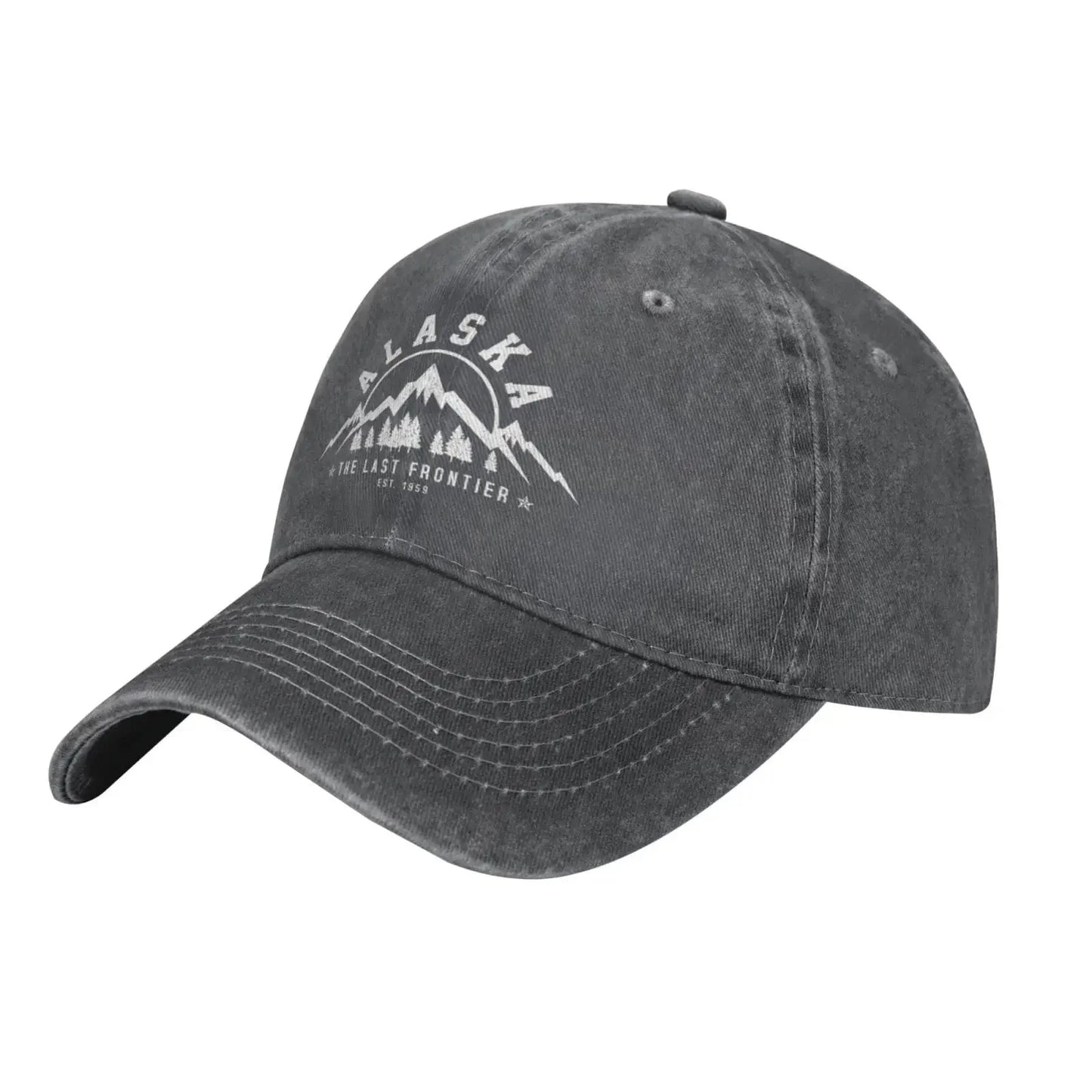 Alaska Est 1959 Mountains Baseball Cap Damen Herren Dad Hat Golf Cowboy Hut Trucker Hat Fischerhut