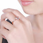 Heart Rings for Women Wedding Engagement Bridal Jewelry Cubic Zirconia Stone Elegant Rose Gold Silver Ring
