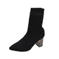 Neue Damen-Spitzstiefel 2025: Modische, schlanke Sockenstiefel und lässige, dicke High-Heel-Sockenstiefel