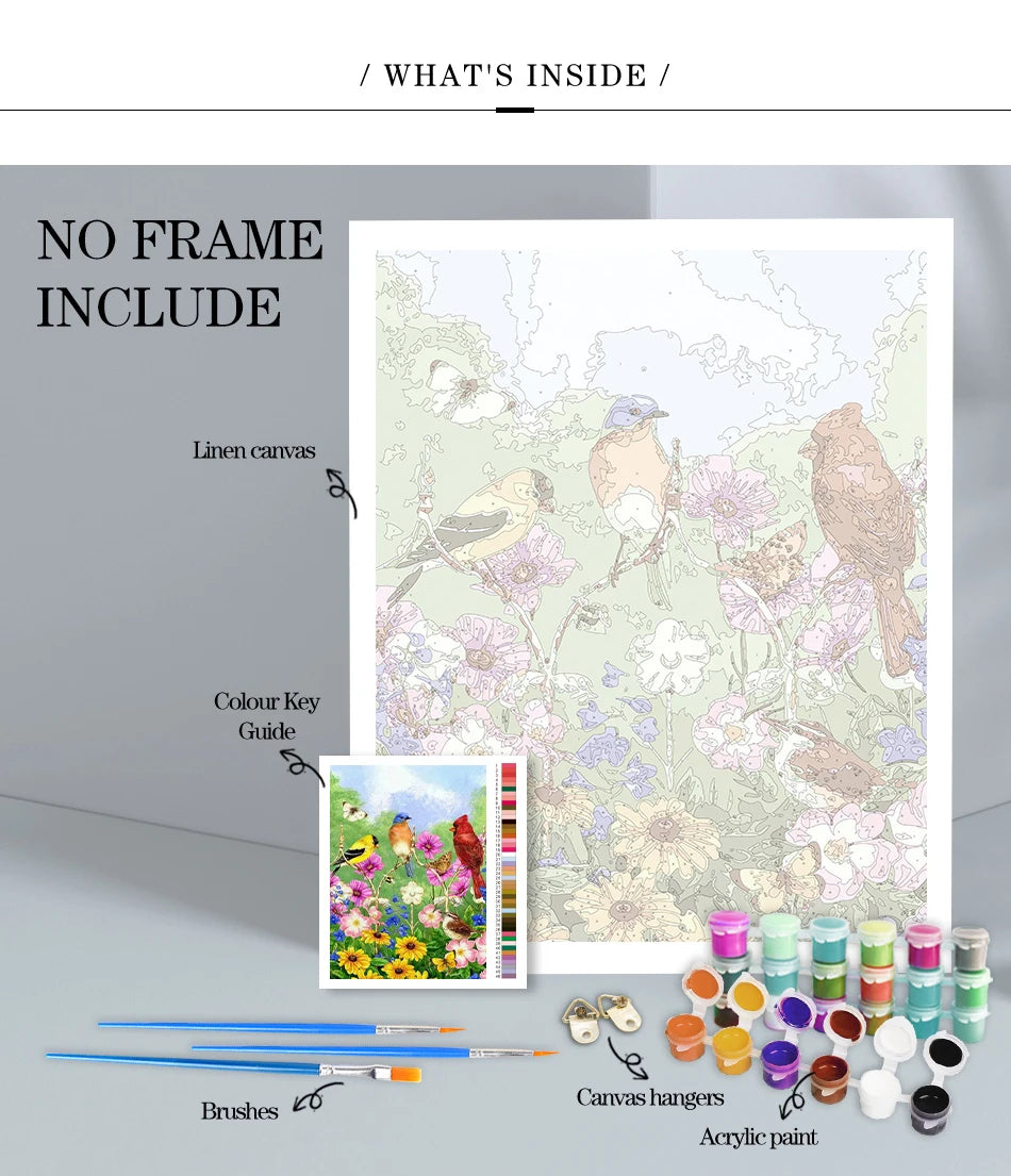 CHENISTORY Rahmenlose Malerei & Kalligraphie Tänzerin DIY Malen nach Zahlen Modernes Wandbild Einzigartiges Geschenk für Heimdekoration 60x75