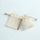50 Stück Baumwoll-Jute-Schmuckbeutel, kleine Leinenbeutel für Halskette, Ohrringe, Ringbeutel, Gastgeschenke, Party, Süßigkeiten, Geschenktasche