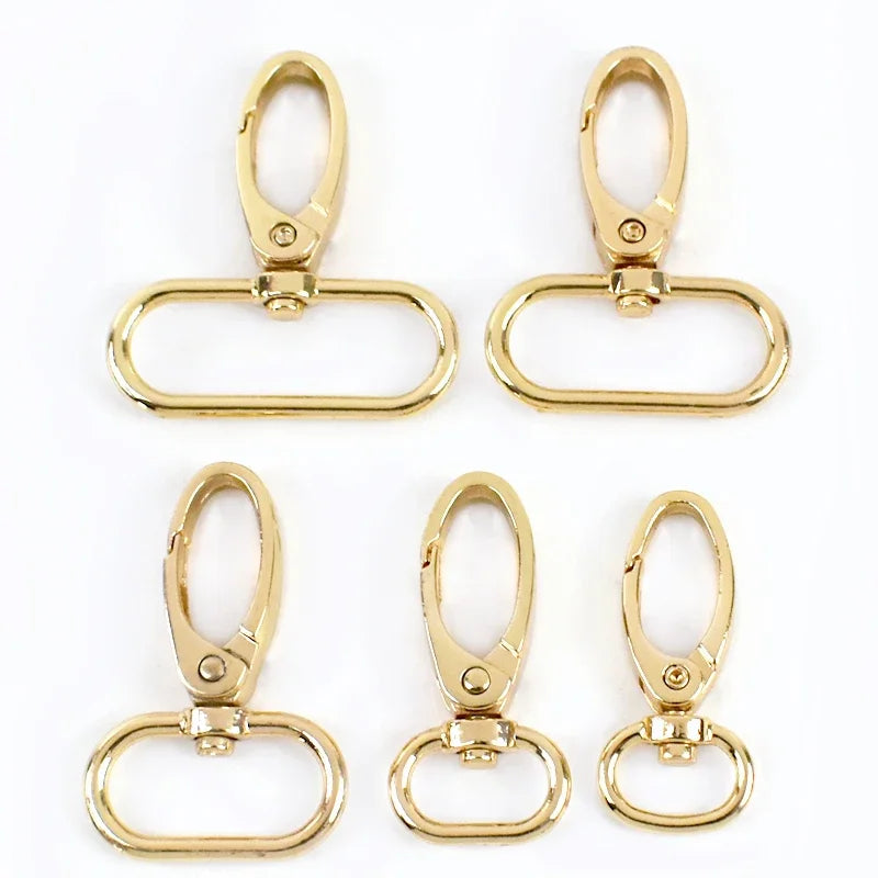 5/10Pcs Meetee 20/25/32/38mm Metal Bags Strap Buckles Lobster Clasp Collar Carabiner Snap Hook DIY KeyChain Bag Part Accessories