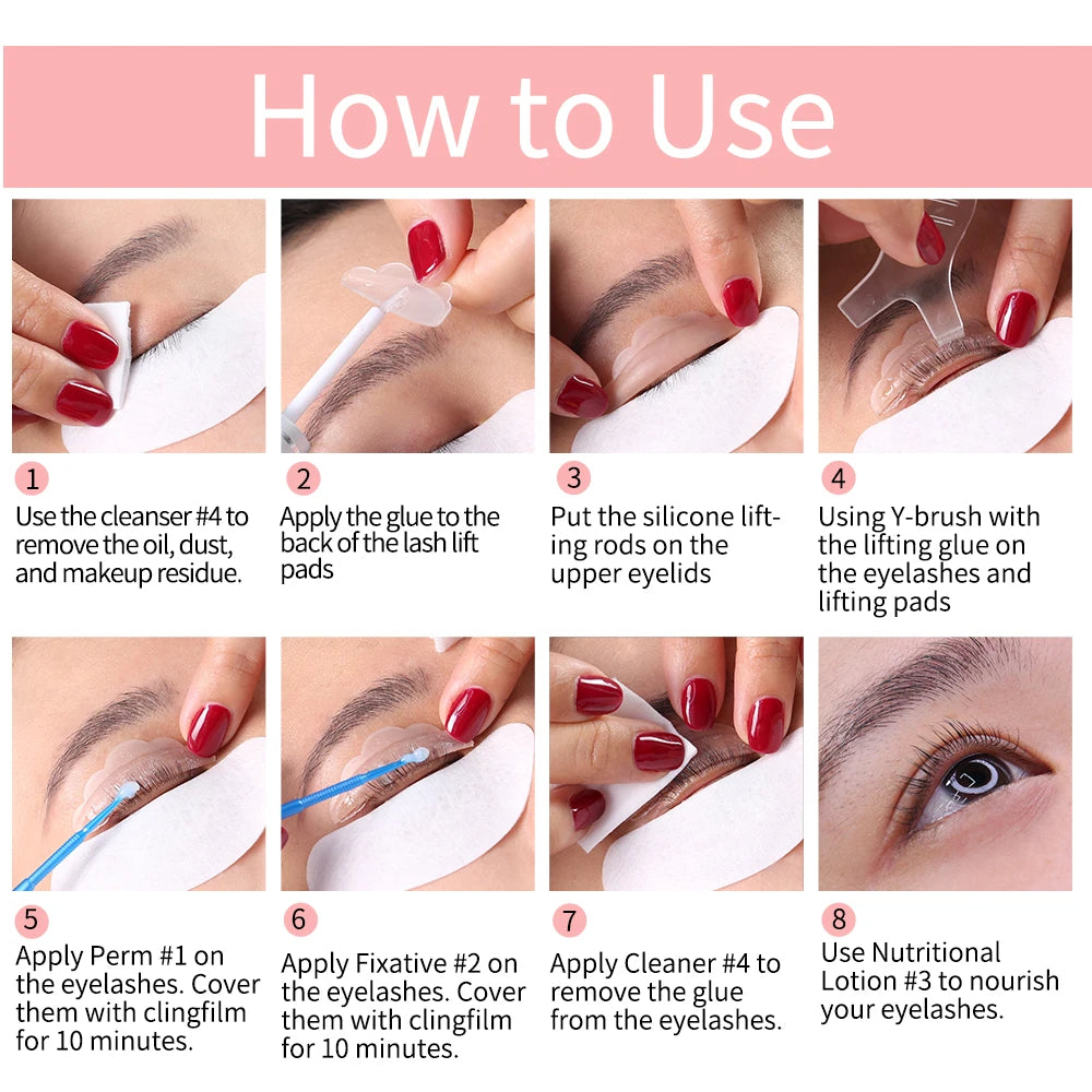 Dropshipping ICONSIGN Wimpernlifting Kit Wimpern-Lifting Wimpern-Booster Calia Set Wimpern Dauerwelle Augen Make-up Tools Kann Ihr Logo herstellen