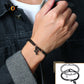 Vnox Einfache, geschichtete 3mm Rolo-Kettenarmbänder für Herren, rundes Kettenglied mit Kreuz-Anhänger, Armband, Christusgebet, Vintage-Freizeitgeschenk