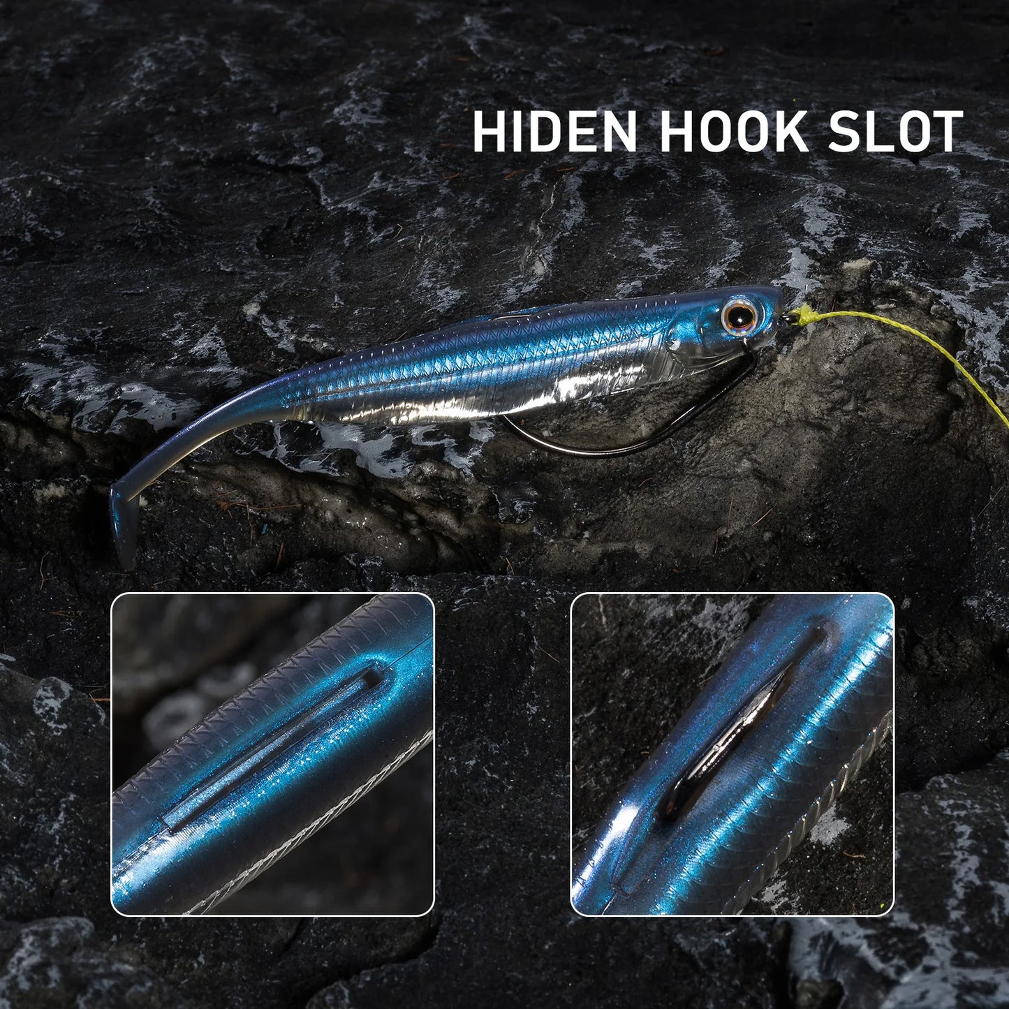 Dr.Fish 5/6 Stück Angelköder Weichplastik Silikonköder Paddelschwanz Shad Wurm Swimbait Süßwasser Barsch Forelle 70mm 80mm 100mm
