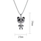 Fashion Movable Panda Necklace Lady Exquisite and Cute Cartoon Animal Hip-hop Personality All-match Pendant