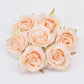 30pcs/7-8cm White Rose Artificial Silk Flower Heads DIY Wedding Home Birthday Party Decoration Wreath Scrapbooking Fake Flowers