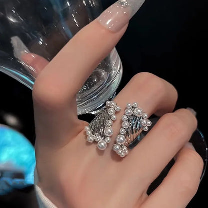 Verstellbarer, bunter Tropfglasur-Ring Damen Mode Retro Geometrischer goldfarbener Metallring Hochzeitsschmuck Geburtstagsgeschenk