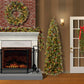Weihnachten 1,8m/2,7m Rote Frucht Beleuchteter Rattan PVC Material Beleuchtung Lichterkette Kiefer Kamin Treppe Tür Dekorative Girlande