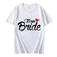 Team Braut Braut T-Shirts für Frauen Oberteile Junggesellinnenabschied Grafik T-Shirts Brautjungfern T-Shirts Frauen T-Shirts Kleidung