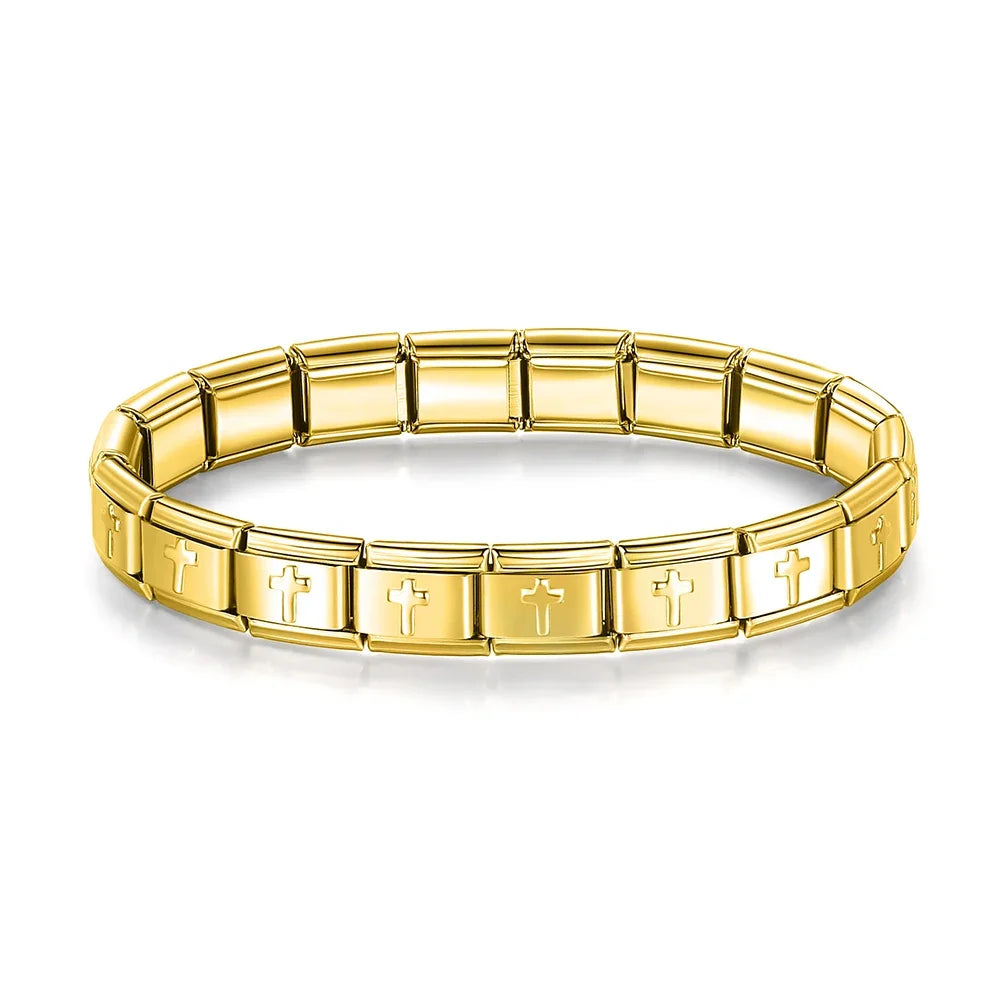 Hapiship Neue Mode Frauen Romantisches Herz 9mm Breite Edelstahl Armband Armreif Mädchen Hochzeit Weihnachtsgeschenk Schmuck G205