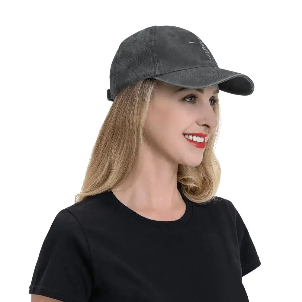 Hip Hop Baseball Cap Snapback Baseballmütze Jesus Glaube Kreuz Christlich Frühling Herbst Mütze Denim Casquette Mode