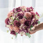 30CM Seidenrosen Hochzeit Bouquet Vase für Home Raum Dekoration Weihnachtsgirlande Scrapbooking Künstliche Hortensie Kunstblumen