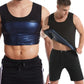 Men Silver Ion Coating Thermo Sweat Sauna Vest Body Shapewear Slimming Shapers Tops Trainer Tank Burning Waist Fat Effect J3P4