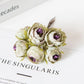 12PCS Artificial Flowers Christmas Decorations for Home Accessories Stamen Wedding Bouquet Garland DIY Gifts Silk Tea Roses Buds