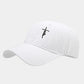 Vintage washed vintage unisex faith cross embroidered baseball cap - soft, breathable, adjustable dad cap, hip-hop style, suitab