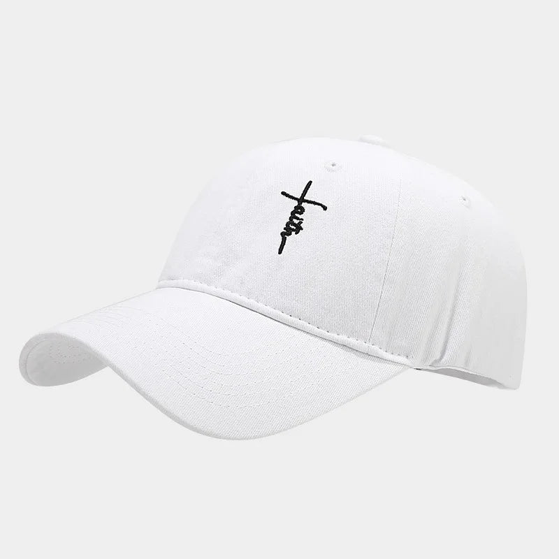 Vintage washed vintage unisex faith cross embroidered baseball cap - soft, breathable, adjustable dad cap, hip-hop style, suitab