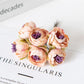 12PCS Artificial Flowers Christmas Decorations for Home Accessories Stamen Wedding Bouquet Garland DIY Gifts Silk Tea Roses Buds