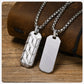Vnox Cool Tire Pattern Necklaces for Men Boys, Stainless Steel Geometric Bar Pendant Collar, Punk Stylish Gifts for Him
