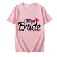 Team Braut Braut T-Shirts für Frauen Oberteile Junggesellinnenabschied Grafik T-Shirts Brautjungfern T-Shirts Frauen T-Shirts Kleidung