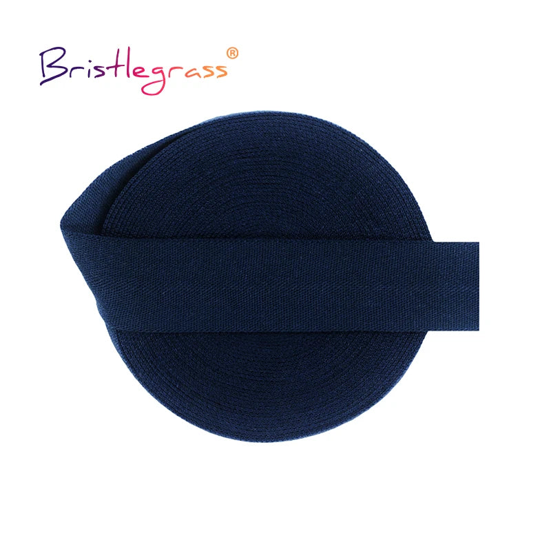 BRISTLEGRASS 2 5 10 Yard 5/8" 15mm Einfarbig Matt Nicht Glänzend Falzgummi FOE Spandex Band Stirnband Unterwäsche Kleid Nähen Borte
