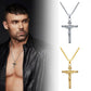 Mode Kruzifix Jesus Christus Herrenschmuck Gold Braun Silber Farbe Metall Kreuz Anhänger mit Halskette Halsketten für Damen