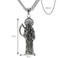 316L Edelstahl Charm Mode Kruzifix Jesus Kreuz Halskette Anhänger Mehrlagige Jesus Christus Kruzifix Halsketten 24''