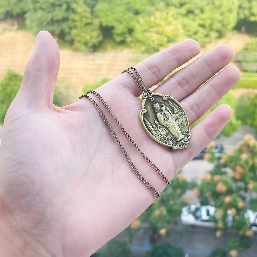 Billy Hargrove Halskette Jungfrau Maria Schmuck Mutter Christi Religiöse Medaille Anhänger Medaillon Halsketten Accessoires