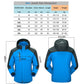 TRVLWEGO Camping Wanderjacke Herren Herbst Outdoor Sportmäntel Klettern Trekking Windbreaker Reise Wasserdichte Jacken Schwarz