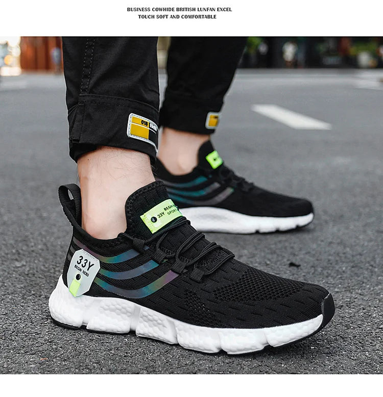 Herrenschuhe Sommer Herren Freizeitschuhe Atmungsaktive Sneaker Herren Leichte Loafers Rutschfeste Tennisschuhe Luxusschuhe Tennisschuhe