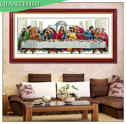 164*75cm Handarbeit, DIY Das Letzte Abendmahl Kreuzstich, Jesus Christus Kreuzstich, Stickpackungen, Heimdekoration