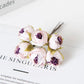 12PCS Artificial Flowers Christmas Decorations for Home Accessories Stamen Wedding Bouquet Garland DIY Gifts Silk Tea Roses Buds