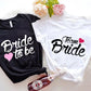 Team Braut Braut T-Shirts für Frauen Oberteile Junggesellinnenabschied Grafik T-Shirts Brautjungfern T-Shirts Frauen T-Shirts Kleidung