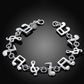 Heiß feine Musiknote Kette 925 Sterling Silber Armbänder für Damen Hochzeitsfeier Mädchen Studentin Weihnachtsgeschenke Mode Schmuck