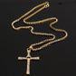 Einfache geometrische Kreuz-Anhänger-Halskette für Damen, Metallschmuck, silberfarbene Kette, Choker, Partygeschenk für Herren, Accessoires