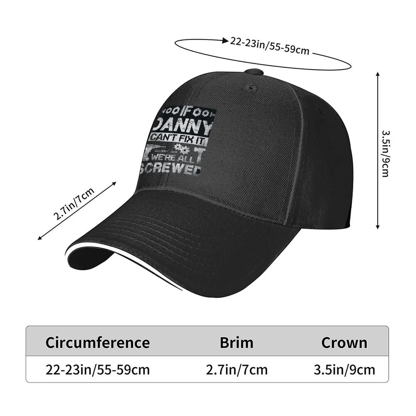 White Letter Print Kids Baseball Cap Fashion Comfort Vintage Hip Hop Baseball Hat Adjustable Sandwich Brim All Seasons