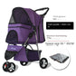 Lightweight Outing Small And Medium-sized Pet Stroller Four Seasons Universal Dog Cat Stroller Foldable Tricycle Cage Pet