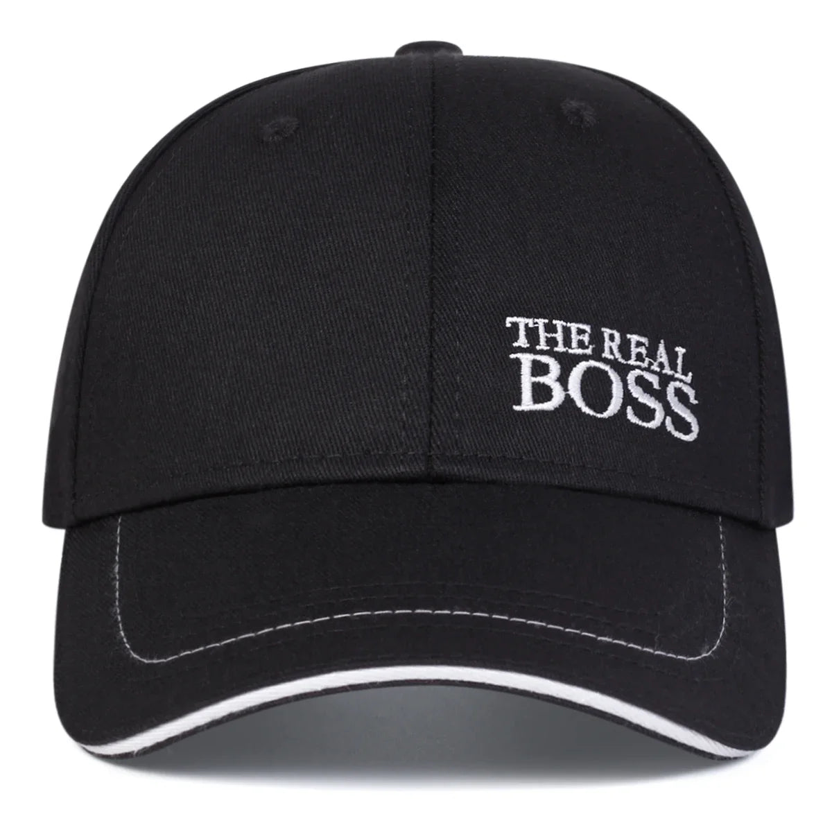 Unisex THE REAL BOSS Buchstabenstickerei Baseball Caps Frühling und Herbst Outdoor Verstellbare Freizeit Hüte Hip Hop Hut Sonnenhut