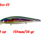 BassLegend Fishing Artificial Bait Suspending Minnow Shallow Wobbler Jerkbait Shad Bass Pike Lure 128 SP 78 F 65 SP