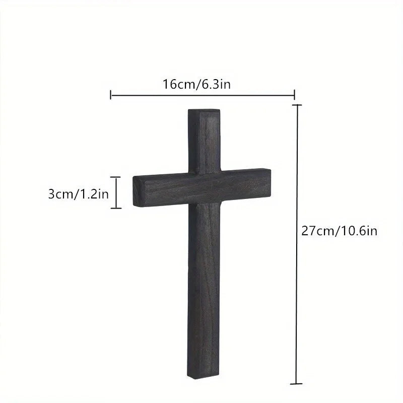 Hängende Ornamente Katholisches Kruzifix Wandmontierte Holzkreuze Party Meditation Büro Geschenke Kunsthandwerk Aufrichtiger Jesus Christus Massiv
