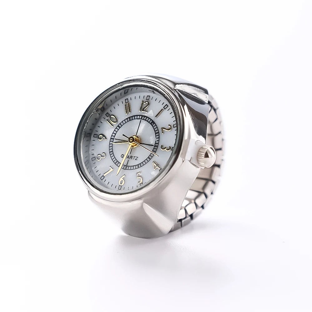 Modische Ringe, Fingeruhren, Modische Party-Quarzuhren, Unisex-Paarringe, Schmuckgeschenk, echt
