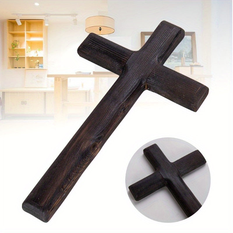 Hängende Ornamente Katholisches Kruzifix Wandmontierte Holzkreuze Party Meditation Büro Geschenke Kunsthandwerk Aufrichtiger Jesus Christus Massiv