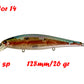 BassLegend Fishing Artificial Bait Suspending Minnow Shallow Wobbler Jerkbait Shad Bass Pike Lure 128 SP 78 F 65 SP