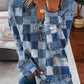 Gestreifte Kapuzenpullover Damen Mode Reißverschluss Hoodies Y2k Lässige Sweatshirts Zip Up Hoodie Oversize Kapuzenjacke Gittermäntel Damen Sweatshirts
