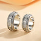 Zirconia rotating rings for men and women, a lucky and romantic gift for couples