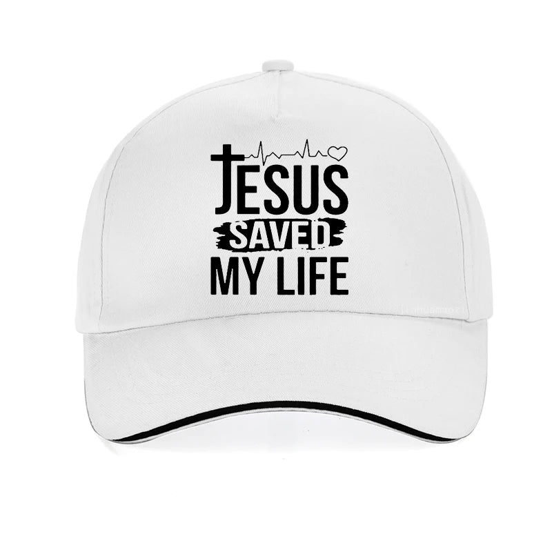 Sommerhut Bedruckte Jesus hat mein Leben gerettet Baseballkappe Ich gehöre Jesus Mützen Herren Baumwolle Christus Religion Christlicher Glaube Hüte