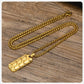 Vnox Cool Tire Pattern Necklaces for Men Boys, Stainless Steel Geometric Bar Pendant Collar, Punk Stylish Gifts for Him
